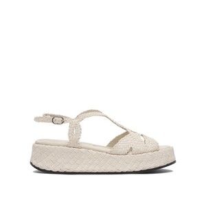Pons Quintana Woven Leather Platform Sandals With Crisscross Design - NWT